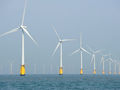 Parc d'éoliennes offshore au large de l'Angleterre en mer du Nord, 2011